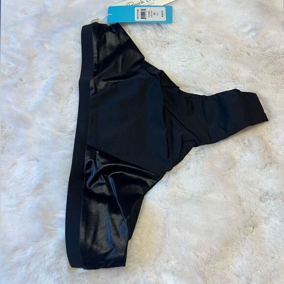 MATTE SHINE BEACH BUNNY HIGH WAISTED BOTTOM. - Picture 5 of 8